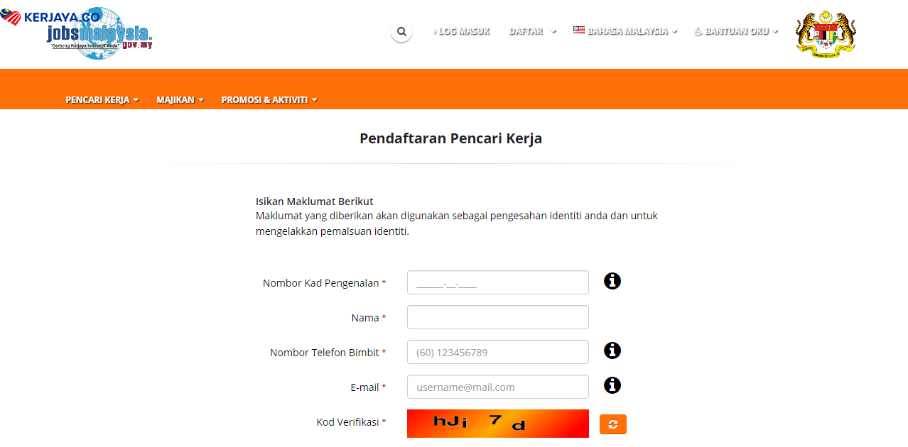 Daftar JobsMalaysia Secara Online Untuk Dapatkan Kerja 