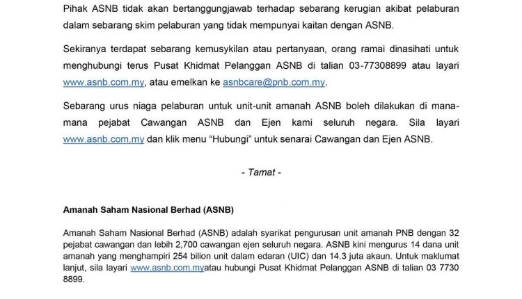 Scammer Guna Whatsapp Dan Pakai Nama Asnb Tawarkan Pelaburan Palsu Kerja Kosong Kerajaan