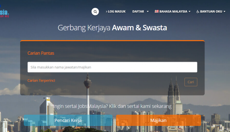 Cara Login Portal JobsMalaysia Yang Pencari Kerja Perlu Tahu