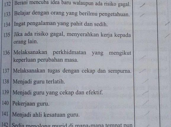 Soalan Ujian MEdSI, Ujian Inventori Pemilihan Pendidik Malaysia Universiti Awam