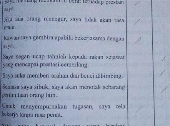 Soalan Ujian MEdSI, Ujian Inventori Pemilihan Pendidik Malaysia Universiti Awam