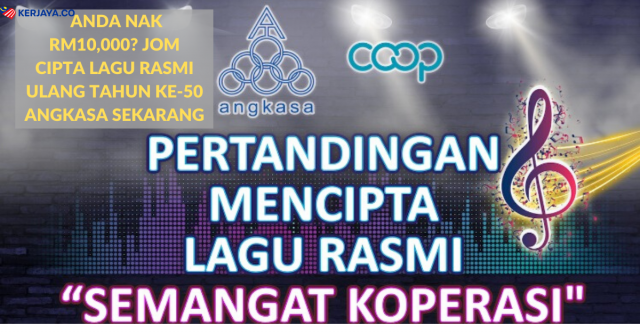 Anda Nak RM10,000? Jom Cipta Lagu Rasmi Ulang Tahun Ke-50 Angkasa