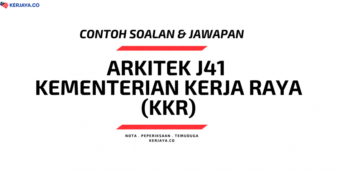 Contoh Soalan Psikometrik Arkitek J41 KKR / JKR / Kementerian Kerja Raya