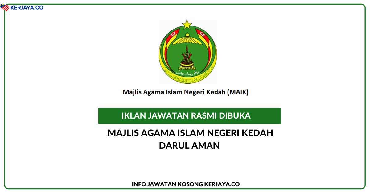 Kedah majlis negeri agama islam Permohonan Jawatan