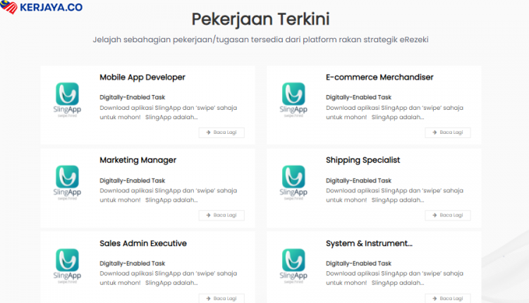 Pelbagai Peluang Bekerja Secara Online Melalui eRezeki MDEC. Mohon Dan Bekerja Mulai Sekarang