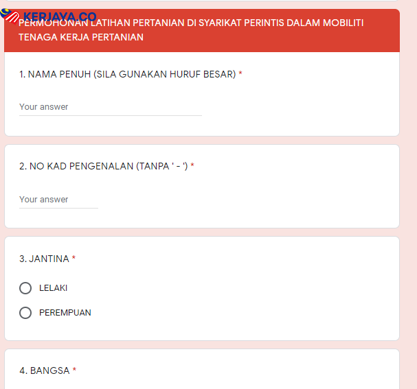 Jom Rebut Peluang On Job Training Dengan My Future Agro. Mohon Segera