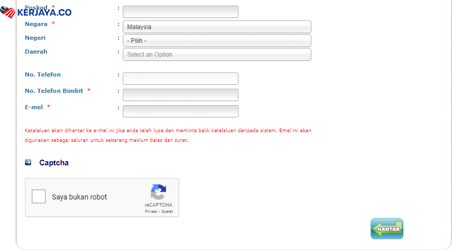 Cara Atasi Masalah Nama atau Email Tidak Sama Dengan Permohonan Sebelum Ini di Portal MySPP