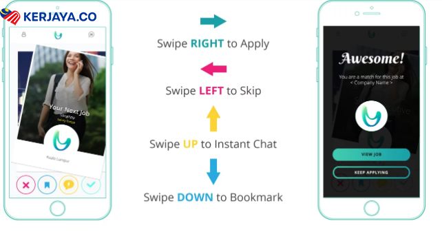 Sekali SWIPE Terus Dapat Kerja. Cepat Download Apps Ini Sekarang