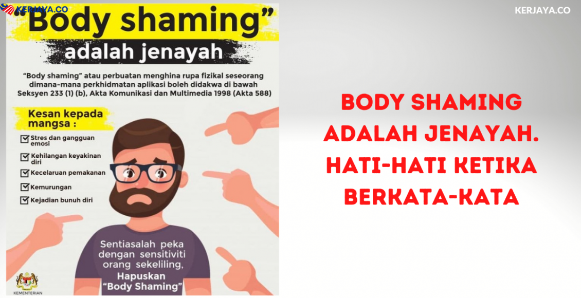 Body Shaming Adalah Jenayah. Hati-Hati Ketika Berkata-Kata