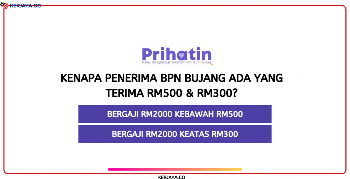 Kenapa Penerima BPN Bujang Ada Yang Terima RM500 & RM300?