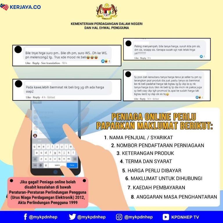Anda Usahawan Online? Wajib Letakkan 8 Perkara Ini Sebelum Didenda KPDNHEP