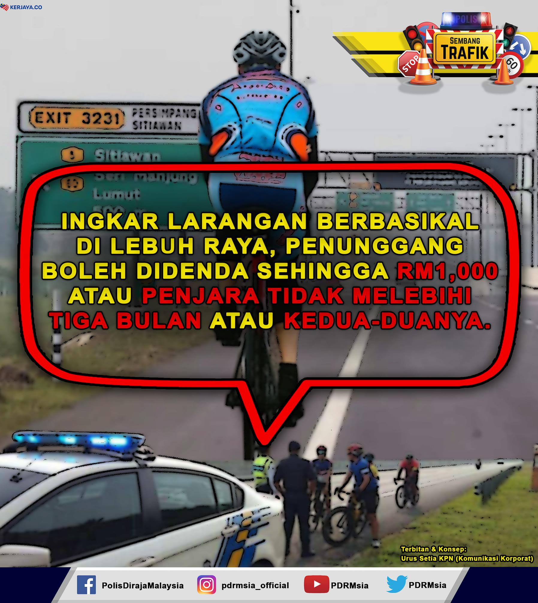 Denda RM1,000 Menanti Penunggang Basikal Jika Gagal Patuhi Peraturan