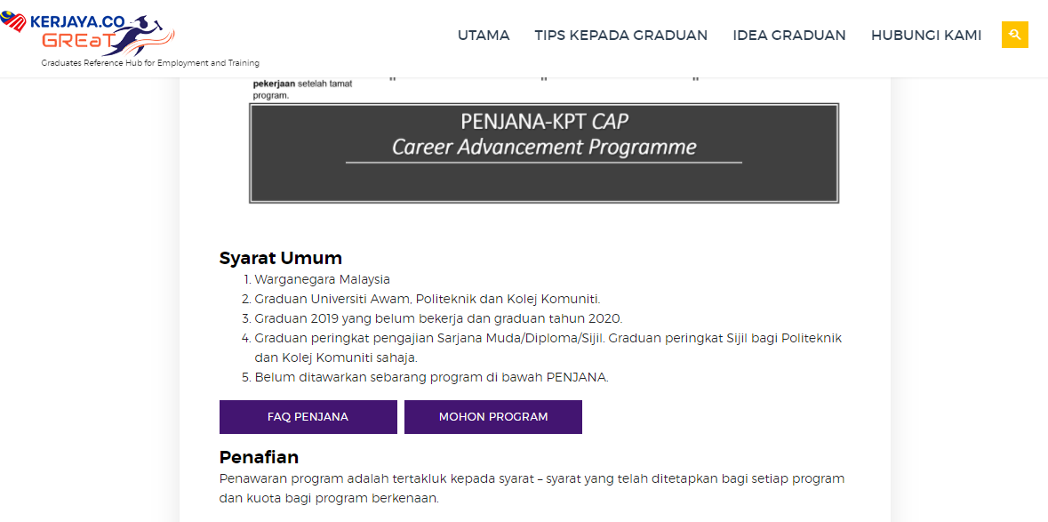 20,000 Peluang Kerja Program KPT-CAP: Ini Cara Daftar & Mohon