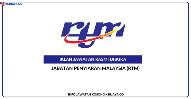 Jabatan Penyiaran Malaysia (RTM) ~ Jawatan Kosong Personel MySTEP Gred 5 (Diploma/STPM Setaraf)