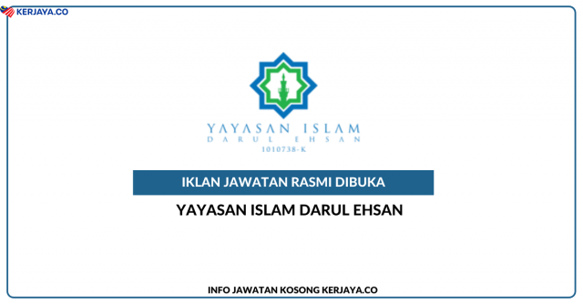 Yayasan Islam Darul Ehsan (YIDE) ~ Jawatan Kosong Eksekutif Sumber Manusia (HR)