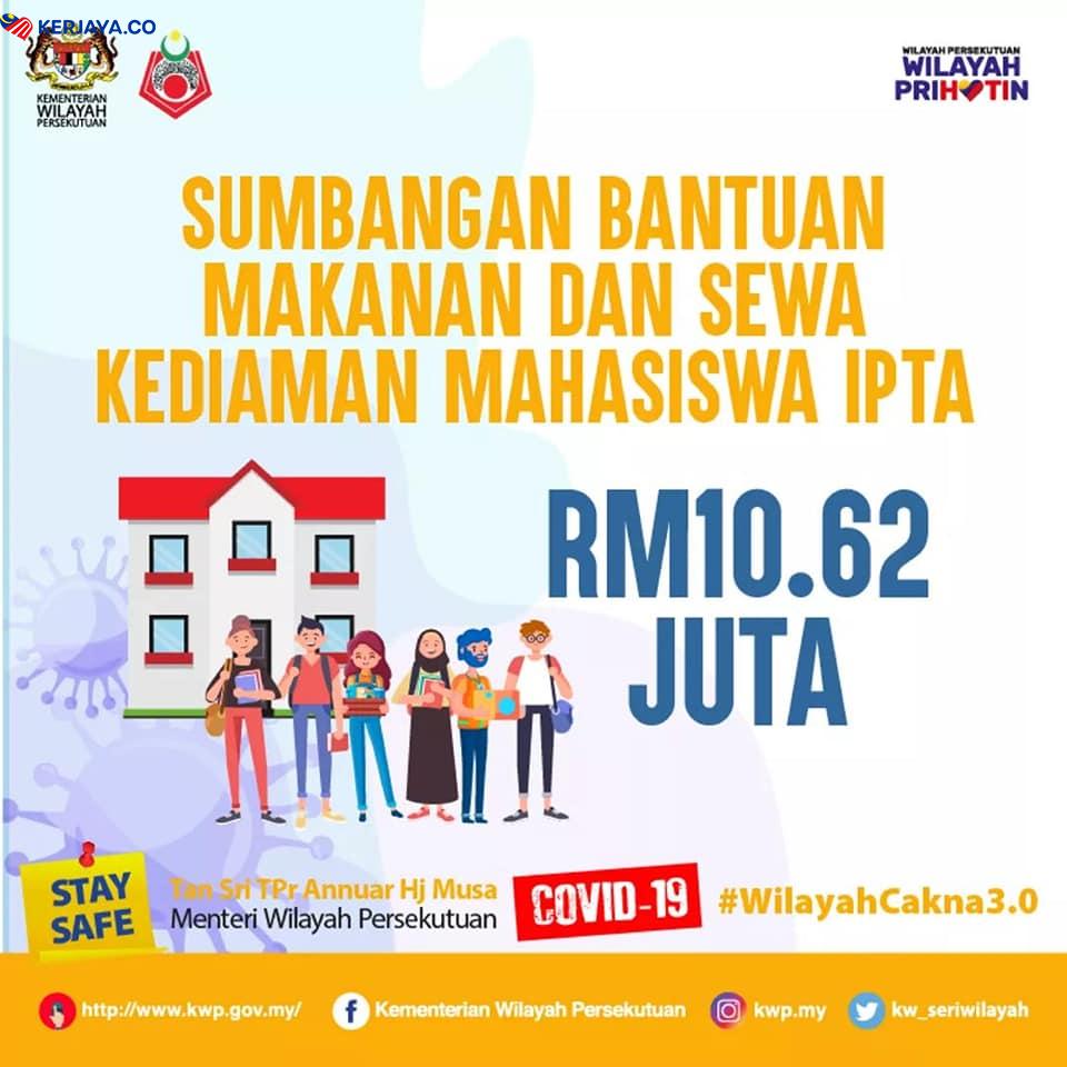 Inilah Senarai Bantuan Inisiatif Wilayah Cakna. RM3,000 Kepada Peniaga, Pelajar Dan Orang Awam