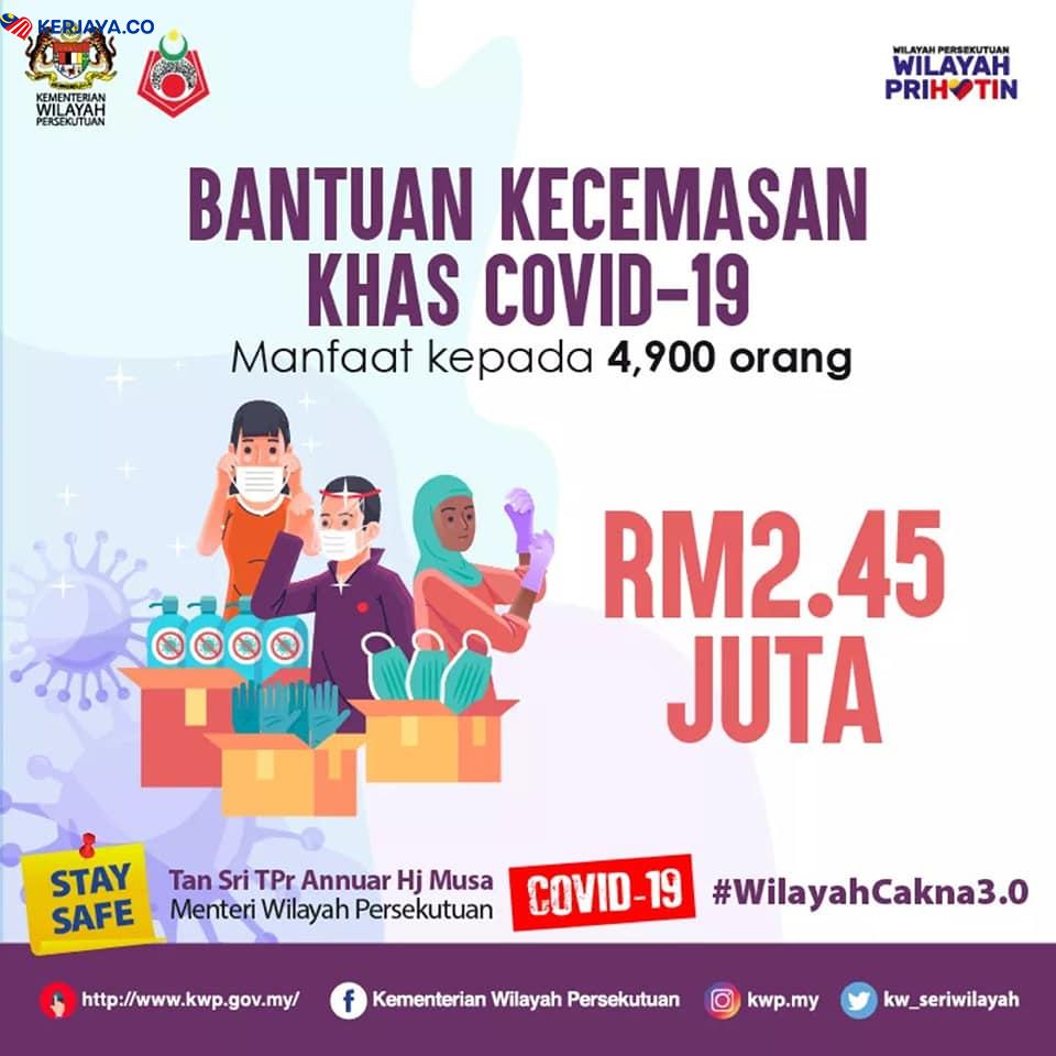 Inilah Senarai Bantuan Inisiatif Wilayah Cakna. RM3,000 Kepada Peniaga, Pelajar Dan Orang Awam