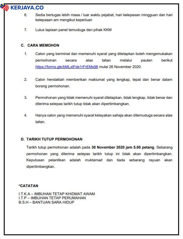 Iklan Jawatan Kosong Kementerian Kesihatan Malaysia (KKM ...