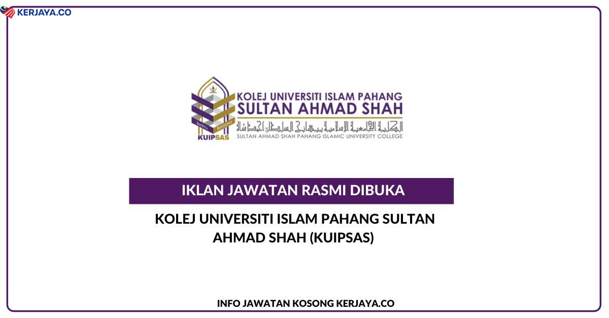 Jawatan Kosong Terkini Kolej Universiti Islam Pahang Sultan Ahmad Shah