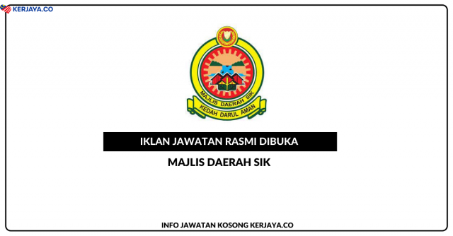 Majlis Daerah Sik ~ Jawatan Kosong Penolong Pegawai Perancang Bandar Dan Desa