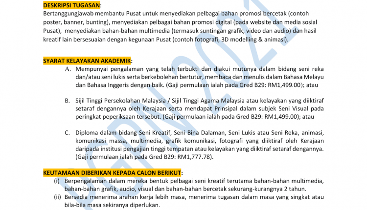 Edit 1 Pgpn Iklan Perjawatan Kontrak Penolong Pegawai Pereka B29 With Watermark 1 Kerja Kosong Kerajaan