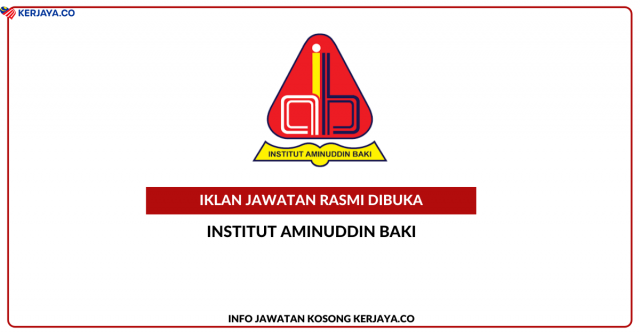 Institut Aminuddin Baki ~ Kekosongan Jawatan Pensyarah Kanan Gred DG12