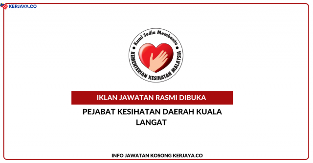 Pejabat Kesihatan Daerah Kuala Langat ~ Kekosongan Jawatan Penolong Pegawai Teknologi Maklumat Gred FA5