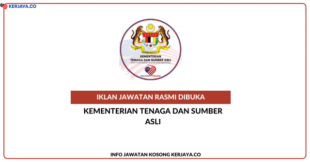 Kementerian Tenaga & Sumber Asli (KETSA) ~ Jawatan Kosong Data Entry Officer Greenhouse Gas Inventory