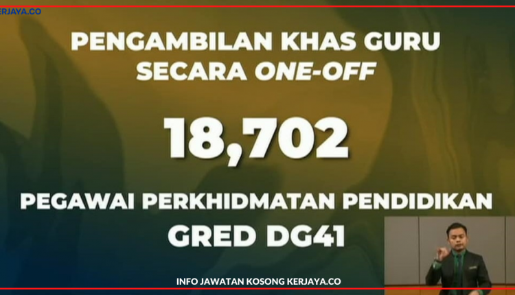 Cara Mohon Pengambilan Guru Baharu One-Off KPM Bermula 7 Julai 2021