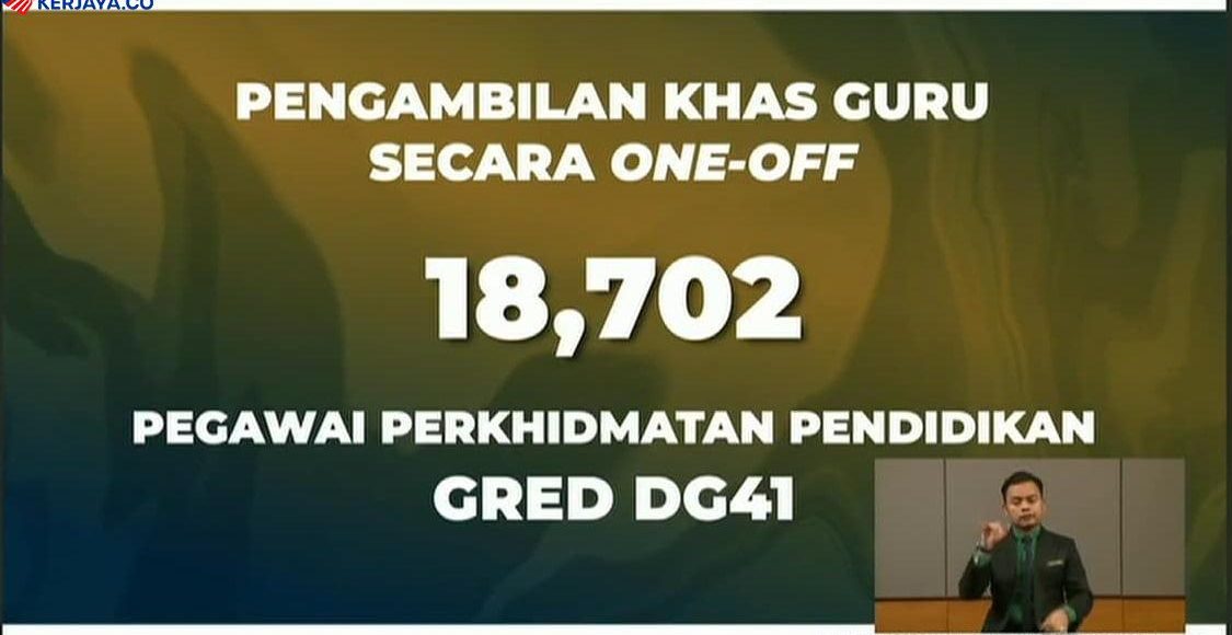 Pengambilan 18,702 Guru Baharu One-Off KPM