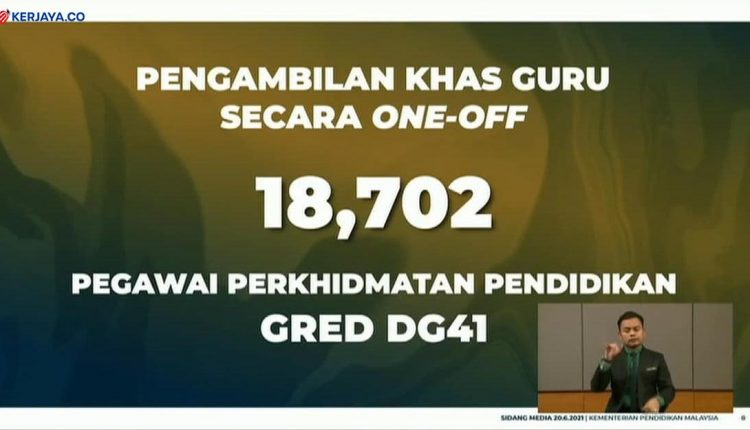 Pengambilan 18,702 Guru Baharu One-Off KPM