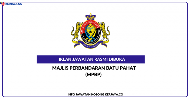 Majlis Perbandaran Batu Pahat (MPBP) ~ Jawatan Kosong Pembantu Penguatkuasa Gred KP1 & Pembantu Khidmat Am Gred H1