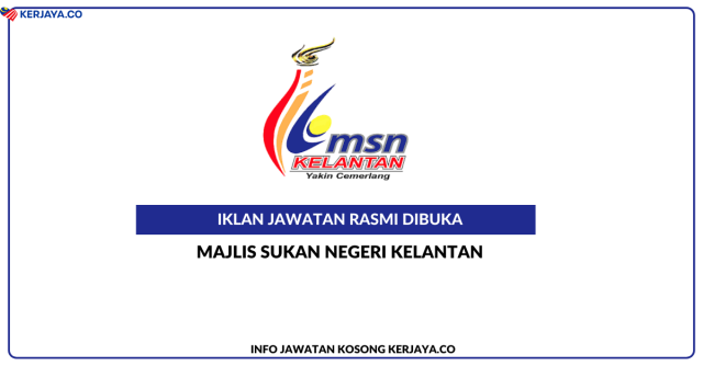 Majlis Sukan Negeri Kelantan ~ Kekosongan Jawatan Pembantu Tadbir