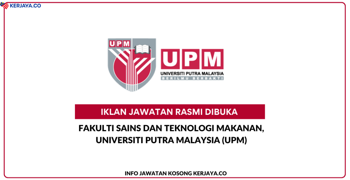 Jawatan Kosong Terkini Fakulti Sains Dan Teknologi Makanan, Universiti ...