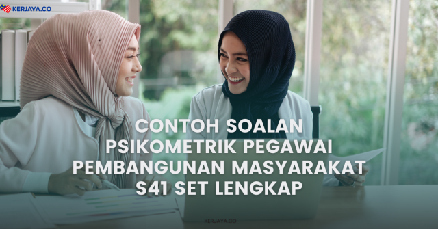 Contoh Soalan Psikometrik Pegawai Pembangunan Masyarakat S41