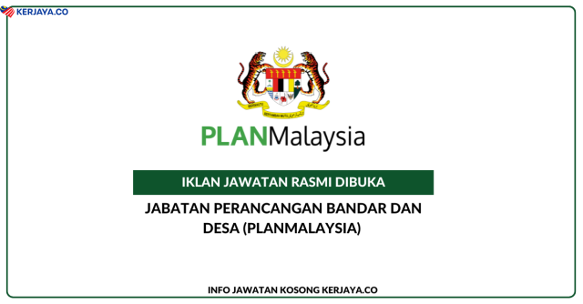 Jabatan Perancangan Bandar Dan Desa (PLANMalaysia) Perlis ~ Jawatan Kosong Pegawai Perancang Bandar Dan Desa & Penolong Pegawai Teknologi Maklumat
