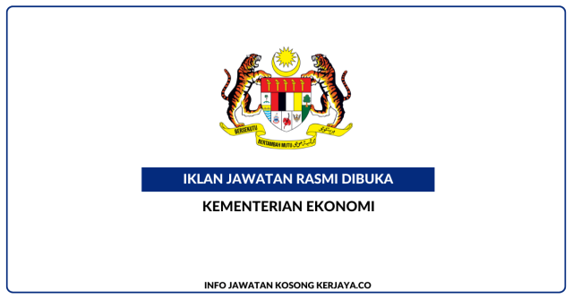 Kementerian Ekonomi ~ Kekosongan Jawatan Penyelaras Media Sosial