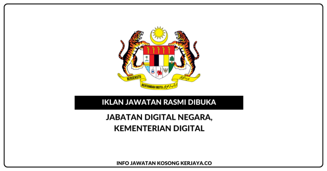 Jabatan Digital Negara, Kementerian Digital ~ Jawatan Kosong Penolong Pegawai Teknologi Maklumat Gred FA5