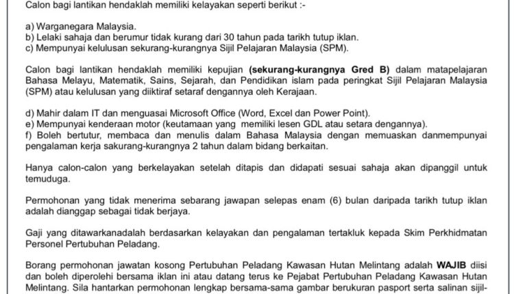 ppk hutan melintang