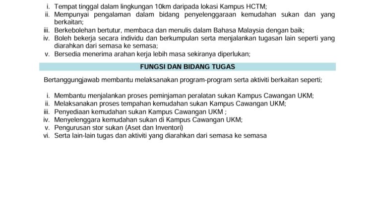 Iklan Pembantu Awam H11