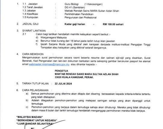 mrsm kangsar