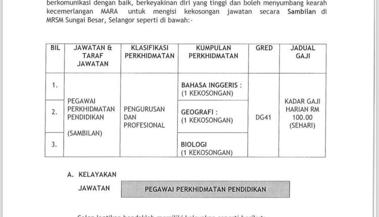mrsm subee 1