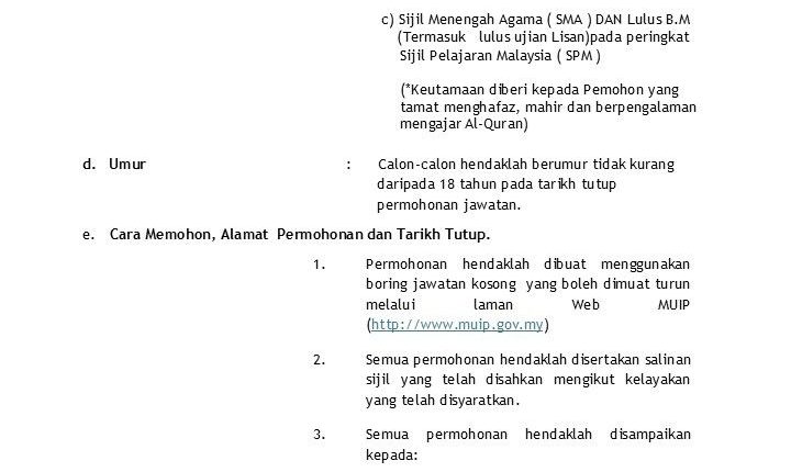 muip bentong