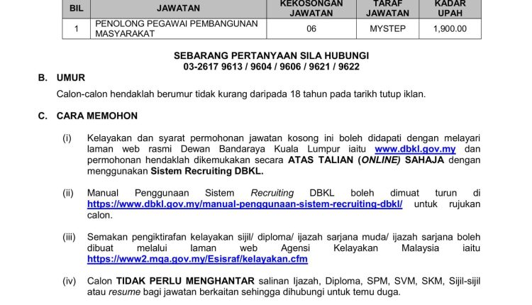 dbkl msyrkt 1