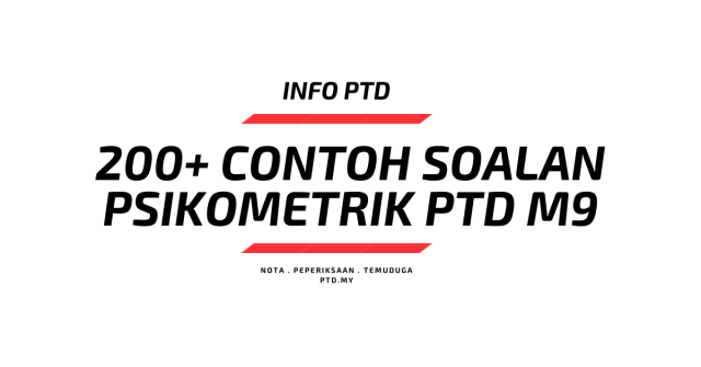 200 Contoh Soalan Psikometrik PTD M9