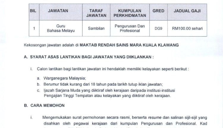 mrsm kuala klawang 1