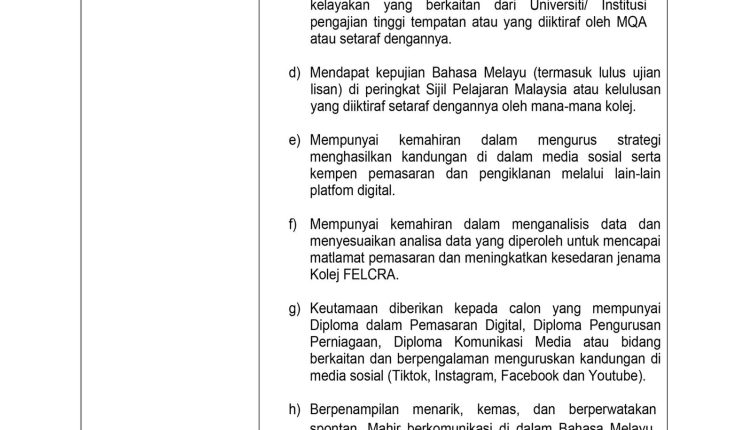 felcra kolej exe 2