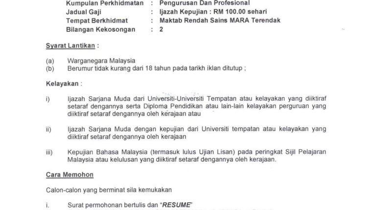 mrsm terendak jun