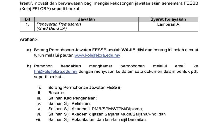 kol felcra perak 1