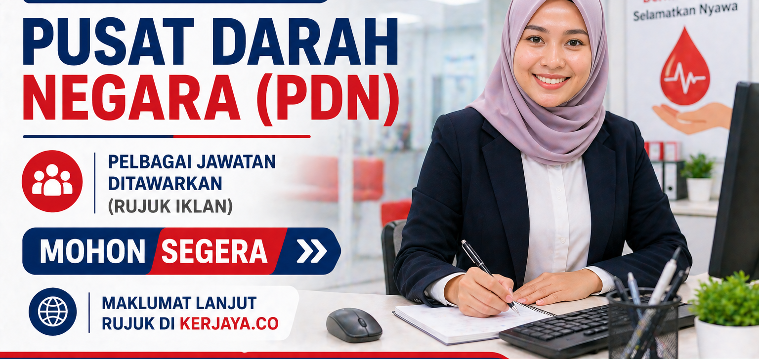 Pusat Darah Negara ~ Jawatan Kosong Personel MySTEP